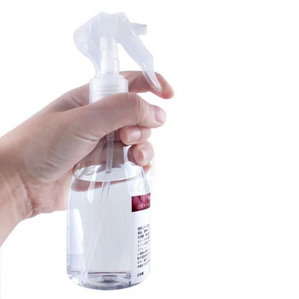 

200ml портативный пластиковые бутылки спрей прозрачный макияж влага форсунка горшок fine mist опрыскиватель бутылки для волос парикмахерские