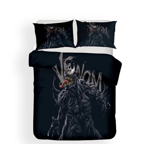 2018 New Bedding Black Marvel Theme Venom Bedding Sets