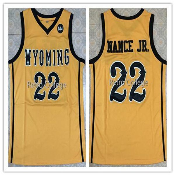 

2018 new #22 larry nance jr wyoming college basketball jersey embroidery stitched custom any number and name jerseys xs-6xl vest jerseys nca, Gray