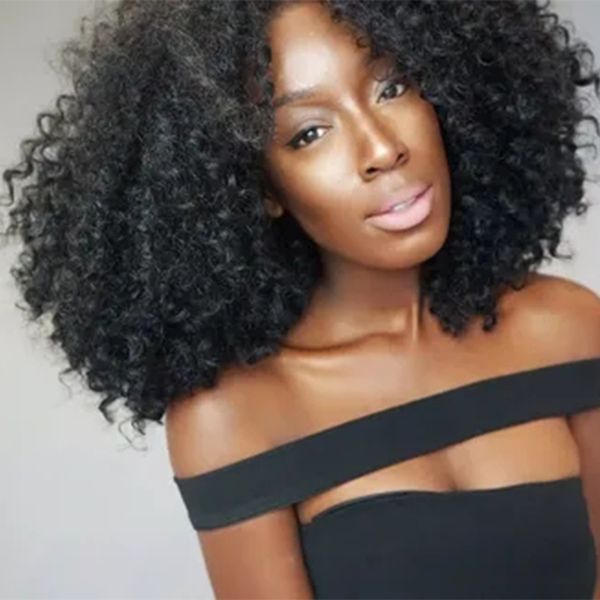 

queen braid afro synthetic loose curly wig for black women heat resistant fluffy hair short natural full wigs
