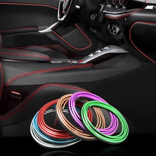 5m Car Styling Interior Decoration Strips Moulding Trim Dashboard Door Edge Universal For Cars Auto Accessories In Car Styling Car Interior Parts For