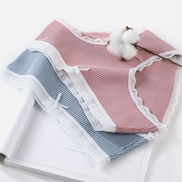 

women's panties underwear women cotton antibacterial breathable seamless lace briefs ropa interior femenina majtki damskie bragas, Black;pink