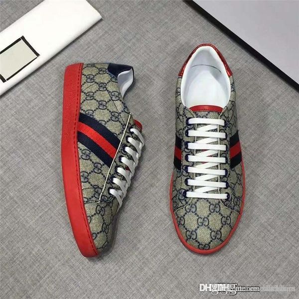 

men's shoes leather sneakers ace new 18supreme 429445 low cut low fashion sneaker shoe white with box, Black