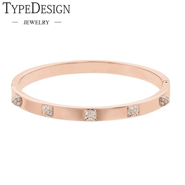 

type jewelry tactic thin crystal texture rose gold pvd bracelet for women, Golden;silver