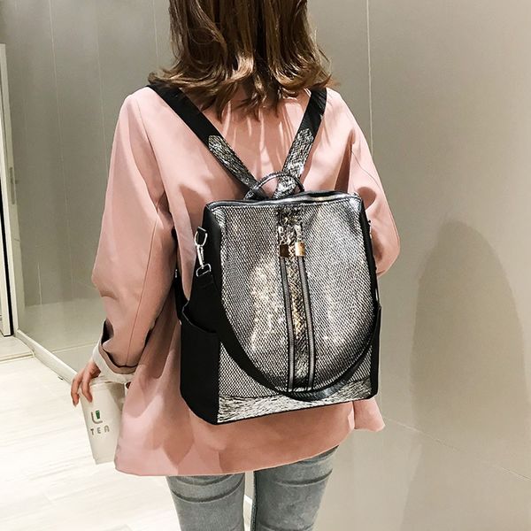 

ocardian backpack women's korean version fashion large shoulder bag capacity sequins casual multi-function bag dropship m18