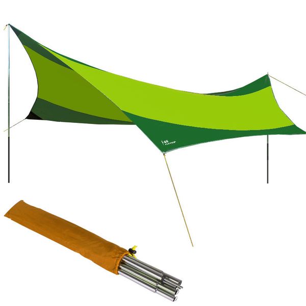 

outdoor ultralight tarp outdoor camping survival sun shelter shade awning silver coating pergola waterproof beach tent roof tent