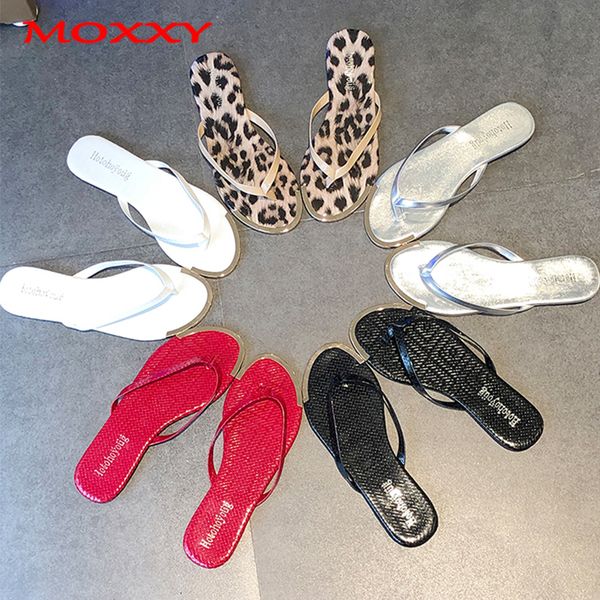 

2019 new designer women flip flops women leopard summer shoes woman beach flip flops lady slippers slides zapatos de mujer, Black