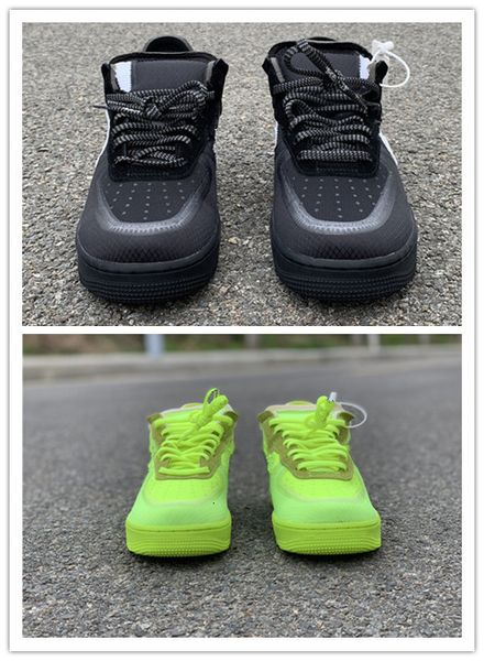

7 12 new lemon yellow low black men running training sports fashion trainers with box size - outdoor shoes