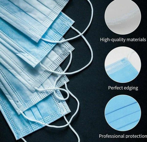 

fast shipping blue color disposable face masks mask disposable face mask earloop anti dust face mouth cover 9501 good quality fast ship