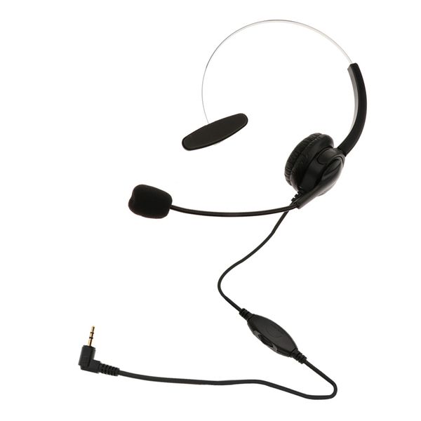 

2.5mm telephone headsets for landline cordless phones noise cancelling