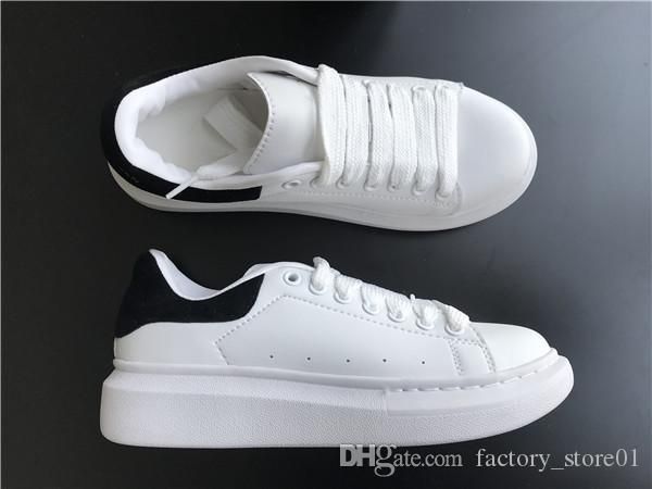 

mens womens casual shoes summer breathable sneaker chaussures pour hommes leather paris white shoes muffin sports sneakers flat leather, Black