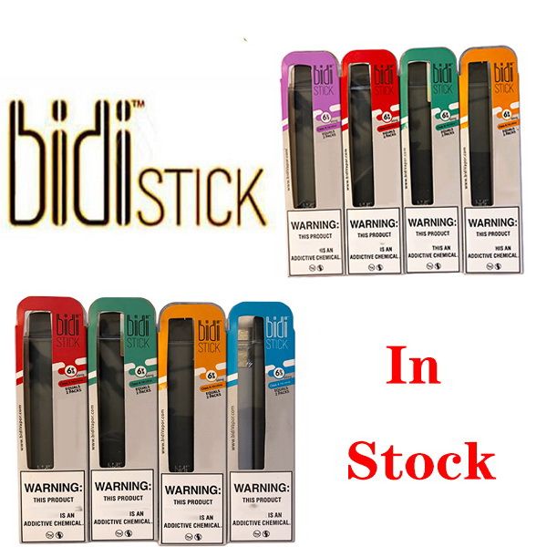 

2020 BIDI STICK Disposable Device Pod Starter Kit 280mAh Battery 1.4ml Cartridge Vape Empty Plus Pen VS Puff Plus Pop