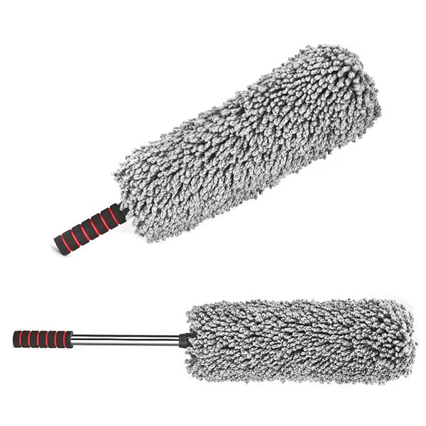 

microfiber car dust brush with towel handle for 360 degrees clean car accessories nj88