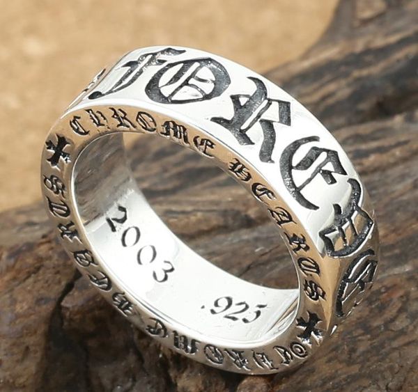 

Роскошный новый 925 стерлингового серебра ювелирные изделия винтажный стиль античное серебро ручной работы дизайнер группа кольца кресты мужские и женские кольца K2416