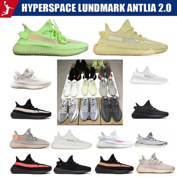 

2019 kanye west hyperspace lundmark antlia 2,0 glow клей правда форма stars zebra designer обувь тапки для женщин людей 36-45 с коробкой, White;red