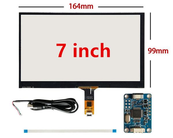 

7inch 165мм * 100мм raspberry pi планшетный пк навигация емкостный сенсорный дигитайзер сенсорный экран панель стеклянная доска usb driver