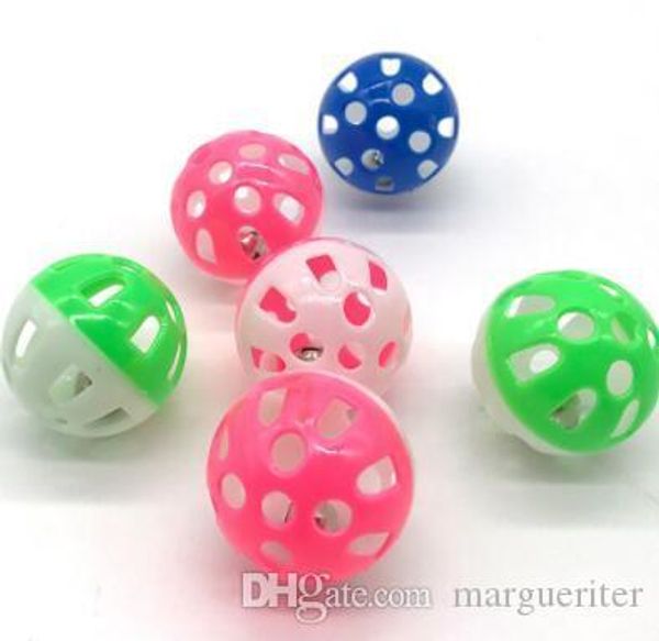 

cat toys funny ball with bell ring playing chew rattle scratch plastic ball interactive cat training toys pet cat supply
