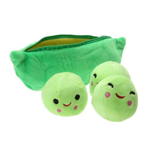 

lxh 25cm kids baby plush toys for children cute pea stuffed plant doll girlfriend kawaii gift toy two color