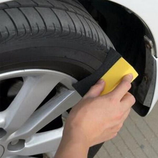 

1/5/10pcs car wash u-shape tire wax polishing compound sponge arc edge sponge tyre brush car cleaning products accessories
