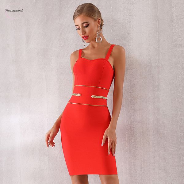 

2019 new vestido bandage dress women spaghetti strap red mini club dress celebrity evening party dress summer, Black;gray