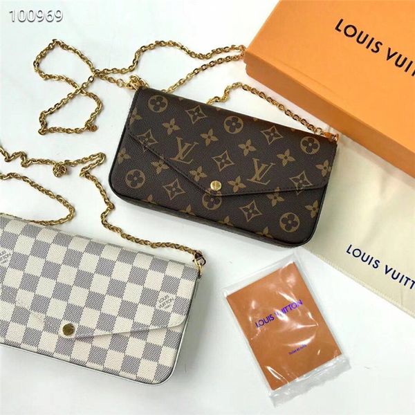 

designer louis vuitton mini pochette bag lv monogram flower epi three piece set women's shoulder crossbody clutch pouch with gift box