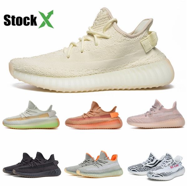 

desert rat soft vision stone kanye west running shoes bone utility black salt reflective super moon yellow men womem designer sneaker #qa304