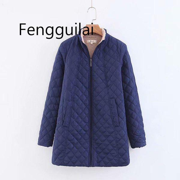 

2020 winter down parka warm long cotton padded jacket female coat loose plus size 3xl winter jacket women stand collar outwear, Black