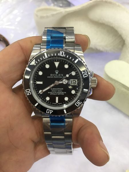 

роскошные мужские часы сапфирового стекла 116610 керамическая рама 40 мм 2813 движение автоматические механические часы из нержавеющей стали, Slivery;brown