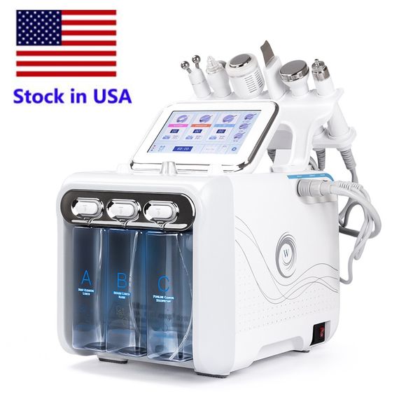 Stock in USA Hydro Microdermoabrasione Viso Pulito Cura della pelle Pulizia del viso Hydra Water Oxygen Jet Peel Machine per uso domestico Fedex