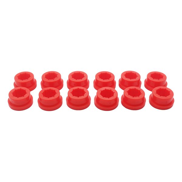 

12pcs racing lower control arm rear camber kit replacement bushings red