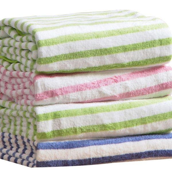 

60x120cm towels for adults coral fleece bath towel large absorbent wrapped chest baby child soft bath