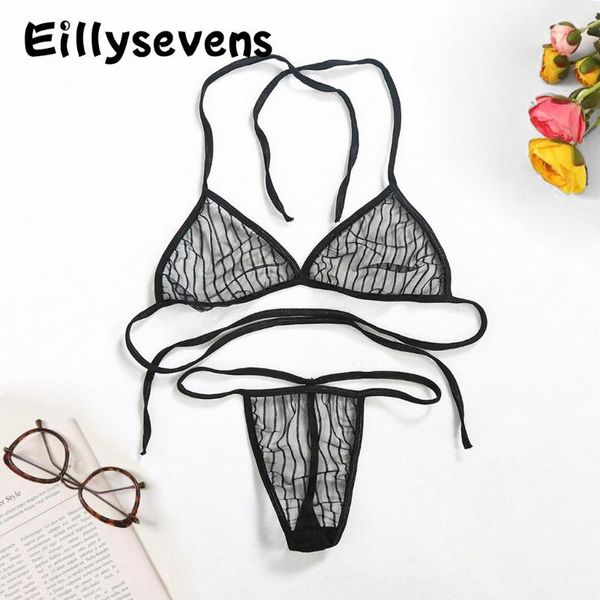 

new women lingerie exotic sets mesh bandage stripe push up bra+pants underwear plus size underwear set 12p3, Red;black