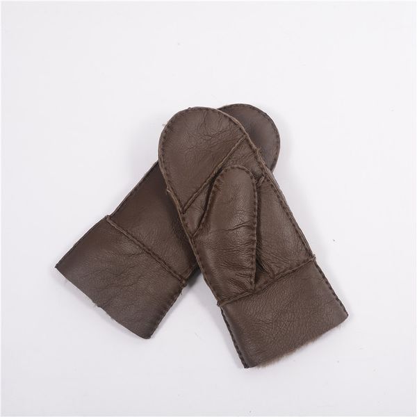 

special winter fashion heavy type women real leather wool fur gloves lovely female sheepskin leather fur gloves, Blue;gray