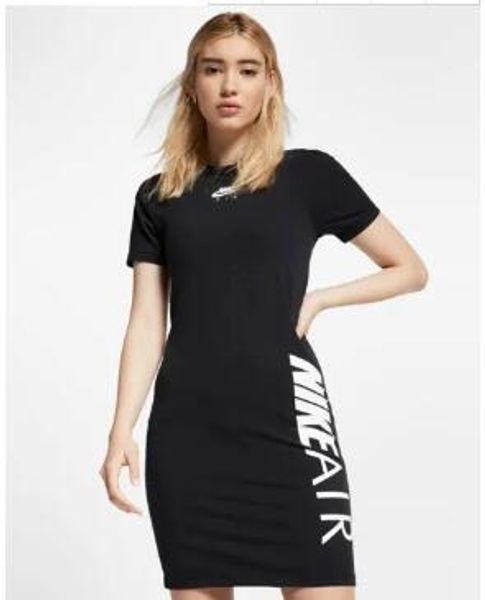 

Women ca ual port dre e women ribbon titching pure color middle kirt tight dre