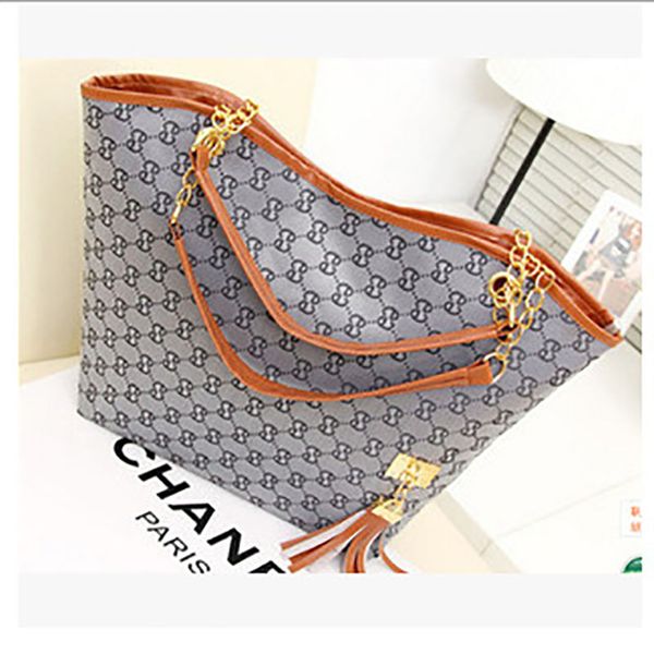 

designer bags new canvas chain shoulder bags casual fashion handbag fringed decoration single shoulder chain bag