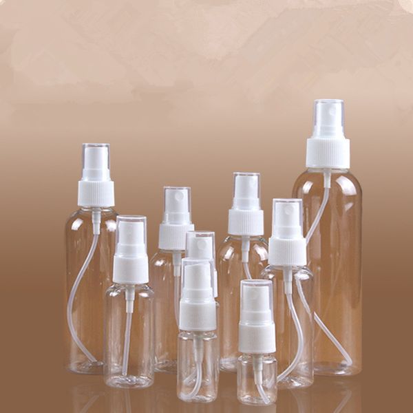 Klarglas-Sprühflaschen in mehreren Größen mit feiner Nebelsprüher-Staubkappe für Alkoholdesinfektionsmittel, Parfüm, 5 ml, 10 ml, 50 ml, 100 ml, 120 ml, DHL-frei