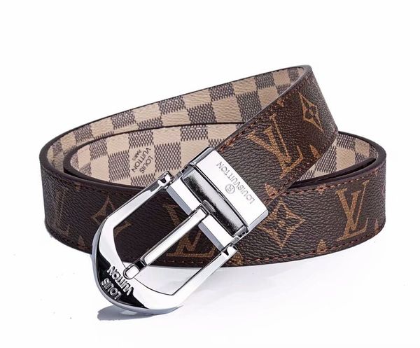 

2018 Design Belt Men and Women Fashion Belts Genuine Leather Luxury Belt Brand Waist Belts Gold Silver L Buckle belt