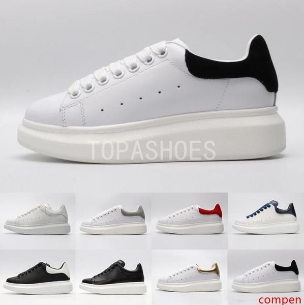 

2019 ace black white red luxury fashion designer women shoes gold low cut leather flat designers men womens casual sneakers 36-44