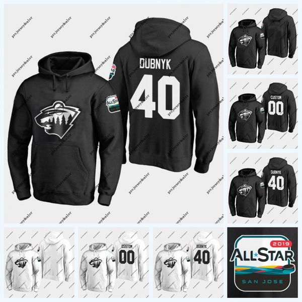 

40 Devan Dubnyk Minnesota Wild 2019 All-Star Game Hoodie 11 Zach Parise Brad Hunt 16 Jason Zucker 20 Ryan Suter Nick Seeler Jersey