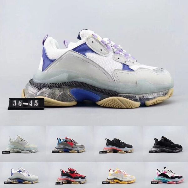 

new green triple s sneakers clear sole cushion mens designer shoes for women men triple-s sneaker running dad shoes trainers baskets size 11