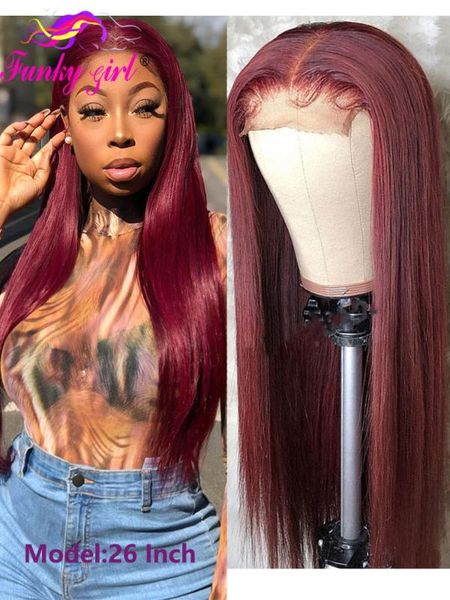 

lace wigs colored 13x4 deep part blonde front human hair malaysia straight 4x4 closure wig for black womennon-remy 150% density, Black;brown