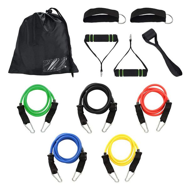 

multifunctional gym resistance bands kit fitness bands workout home elastic band chest expander set pilates yoga rubber