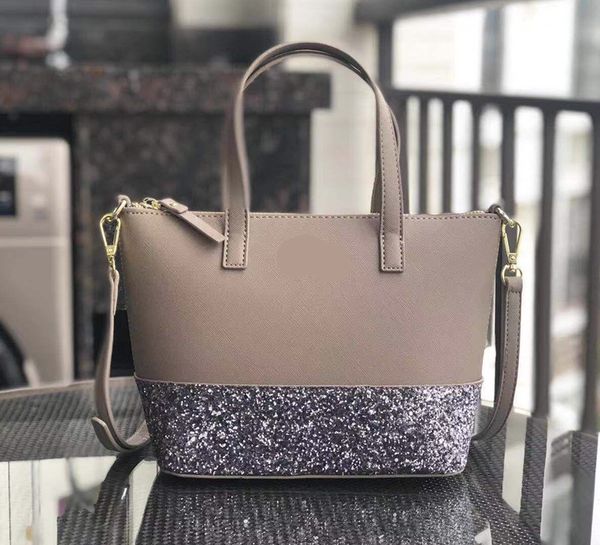 

ks pu кожа сумка женщина марка totes satchel блеск лоскутной сумка мода сумки большие водонепроницаемые сумки для хранения c52809, Black