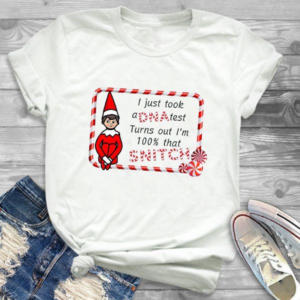 

women holiday cartoon funny new year print merry christmas womens graphic tee shirt t shirt t-shirt female tees t-shirts, White