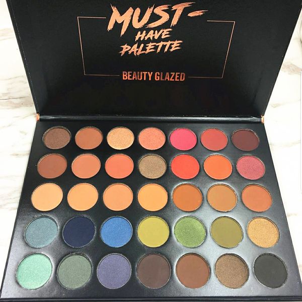 

Beauty glazed who ale 35 color makeup himmer matte eye hadow palette face waterproof eye hadow pallete dhl free