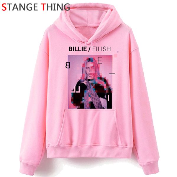 

billie eilish bad guy harajuku fashion funny cartoon hoodie women ullzang hip hop 90s graphic sweatshirt streetwear hoody female, Black