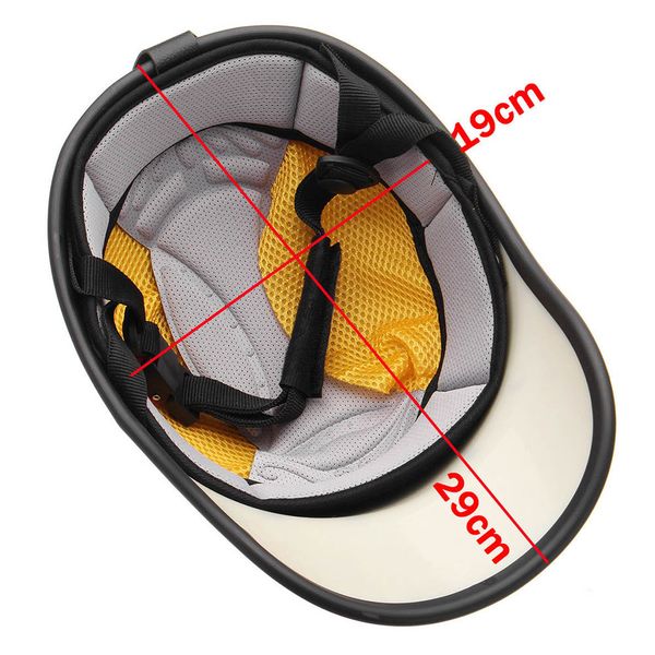 

pu leather motorcycle half face helmet baseball cap for biker horse rider ena88