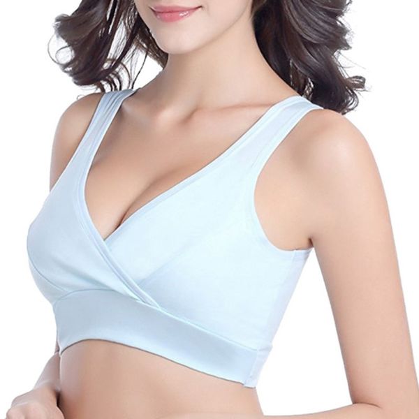 

Women Wire Free Maternity&Nursing Bra 100% Cotton Bras Pregnant Women Breast Feeding Pregnant Mother Clothings