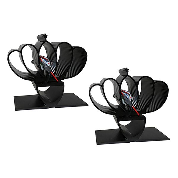 

2pcs 1100rpm powered wood log fire burner fireplace burning fan