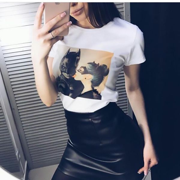 

121 t-shirt fashion cool tshirt tees new fashion summer women t shirt women, White